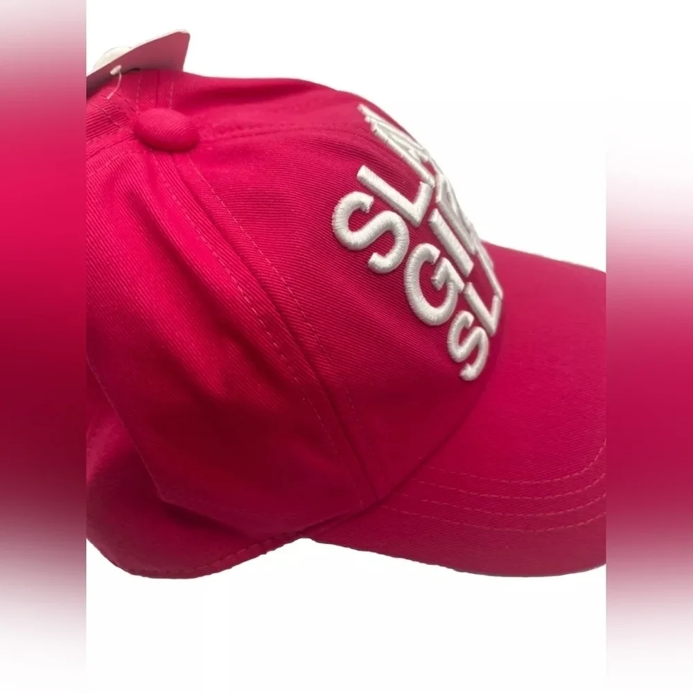 SLAY GIRL SLAY SNAPBACK HAT One Size BRIGHT PINK!